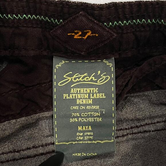 ★ Stitch’s Platinum Label Seminole Scrunched Up Black Jeans ★ - Picture 6 of 9